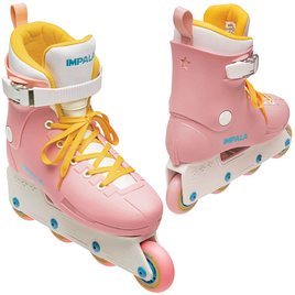 Inline brusle Impala Lightspeed Recreational Rollers Pink and Yellow