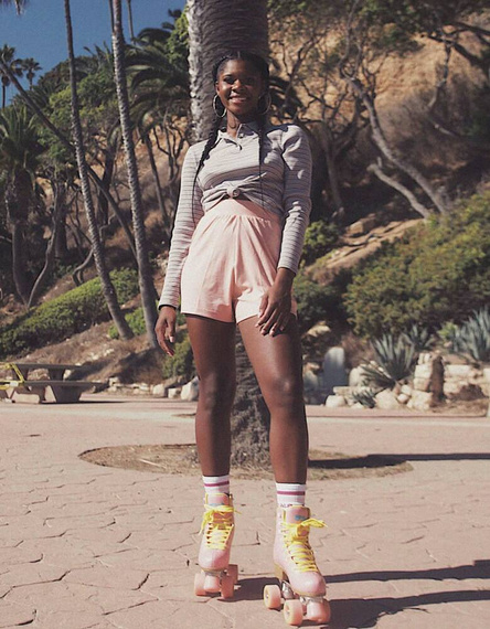 Impala Quad Skate růžová a žlutá