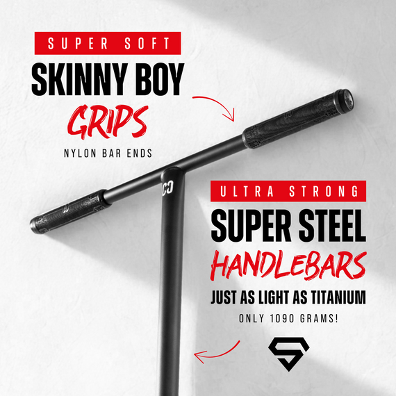 CORE CD1 Kompletní kaskadérská koloběžka červená/černá wys. 81 cm