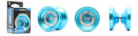 Kovové yoyo YoYoFactory Shutter Wide Angle Aqua