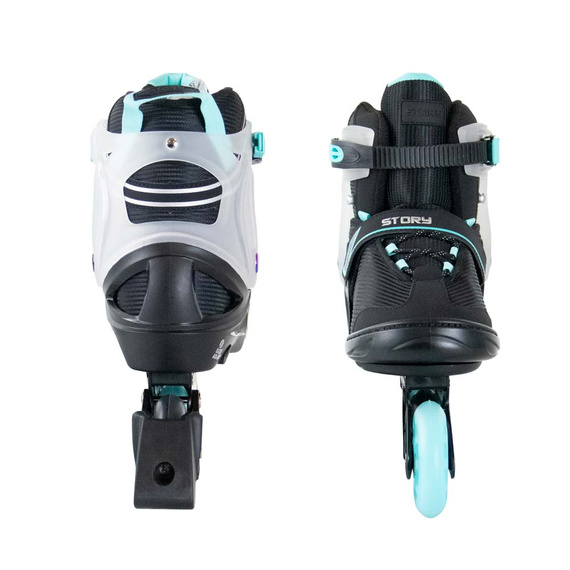 Rolki regulowane Story Motion Adjustable Inline Skates Czarno-Niebieski