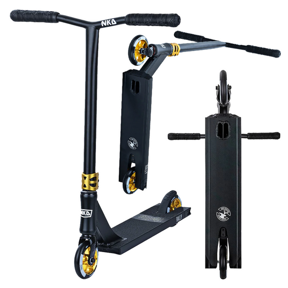 NKD Rally V4 Performance Scooter Black and Gold wys. 83 cm
