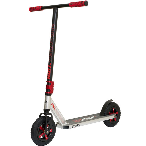 Terenowa Hulajnoga Wyczynowa Story Dirt Freestyle Scooter Czarno-Srebrny 89,9 cm