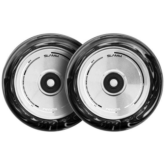 Sada kol pro koloběžky SLAMM Swirl Hollow Core Black/White 110 mm