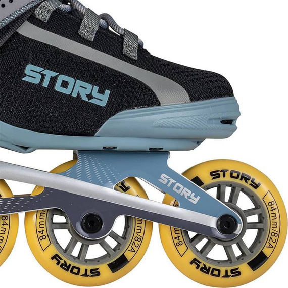 Rekreační kolečkové brusle Inline STORY Union Black and blue