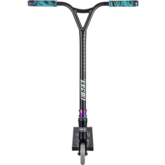 NKD Diesel Stunt Scooter Black and Rainbow 87 cm