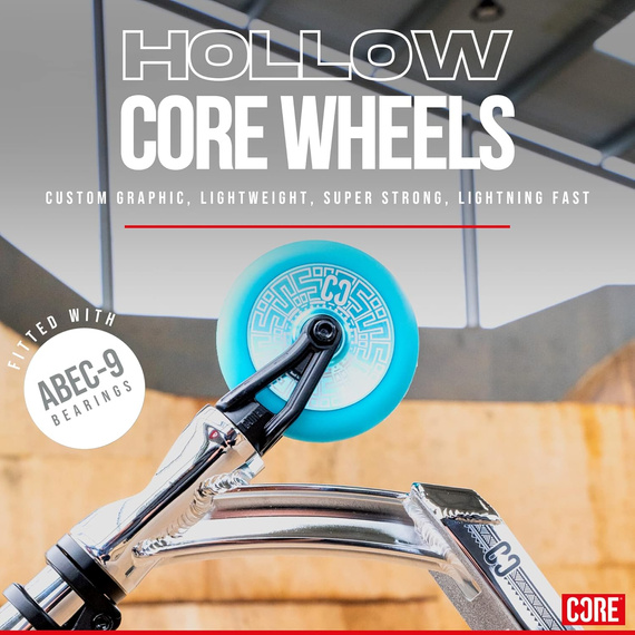 CORE CD1 Kompletní kaskadérská koloběžka červená/černá wys. 81 cm