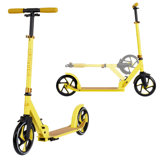 Přepravní koloběžka s velkými koly Story Urban GO! Žlutý