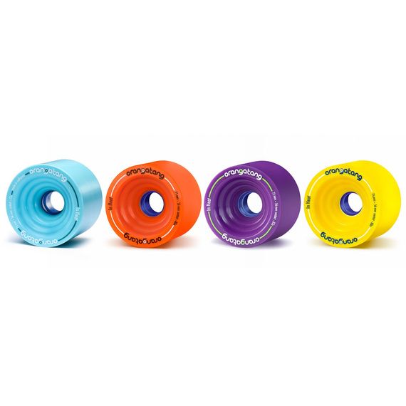 Orangatang In Heat Longboard Wheels Blue 75mm 77A