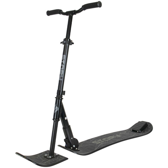 Story Deluxe Snow Scooter Black 83-94 cm