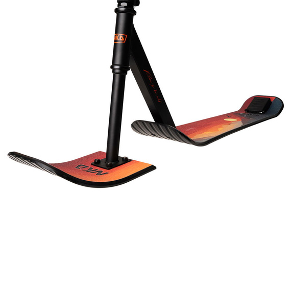 Hulajnoga Wyczynowa na śnieg NKD SNOW Stunt Scooter Czarno-Czerwony wys. 82 cm