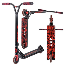 Výkonnostní pouliční skútr Lehký NKD GAS Black and Red wys. 85 cm