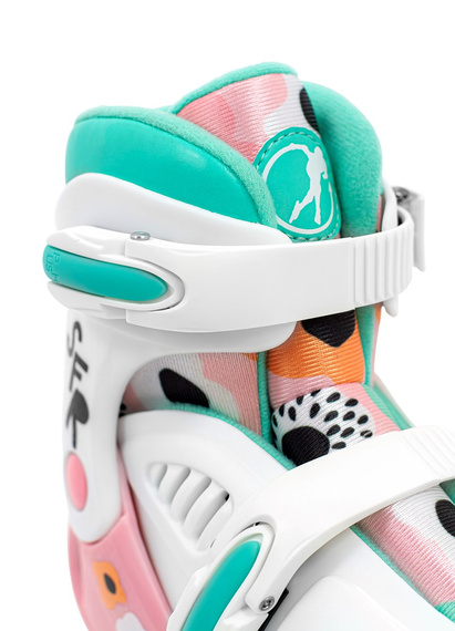 SFR Storm V Nastavitelné dětské čtyřkolové brusle Flower