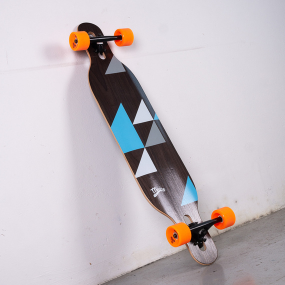 Longboard Drop-thru Symmetrical Main Geometrix Blue 105 cm