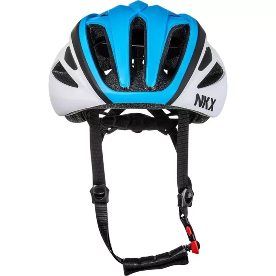 NKX Městská cyklistická přilba bílá/modrá S/M