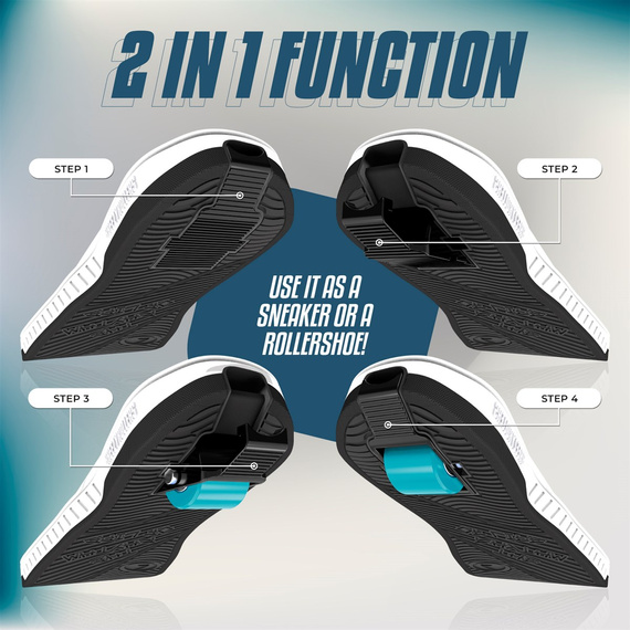 Breezy Rollers Skater Shoes Bílá a světle modrá 