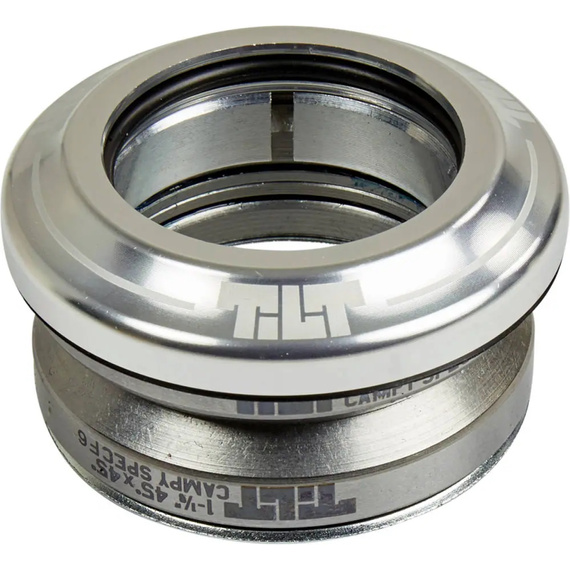 Náklonová integrovaná náhlavní souprava pro koloběžky stříbrná 1 1/8"