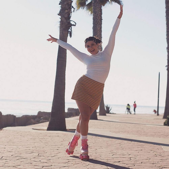 Impala Quad Skate Pink Tartan