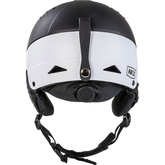 NKX Predator Snow Helmet Černobílá lyžařská a snowboardová helma 