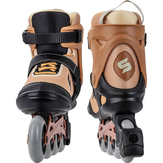 Univerzální kolečkové brusle Inline STORY Trust Brown