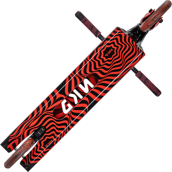 Hulajnoga Wyczynowa Streetowa Lekka NKD GAS Czarno-Czerwony wys. 85 cm