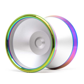 Kovové yoyo pro pokročilé YoYoFactory Demonspeed 2 Silver a Rainbow