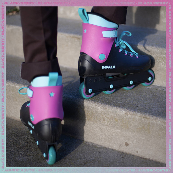 Inline brusle Impala Lightspeed Recreational Rollers Black and Berry