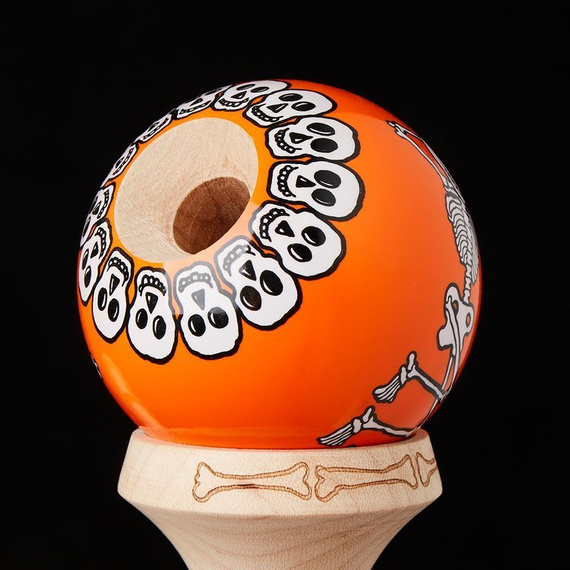 Kendama Krom JODY BARTON - SKELETONS ORANGE