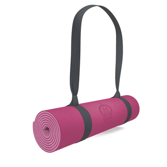 Happy Yoga mat TPE 6mm ECO protiskluzová růžová