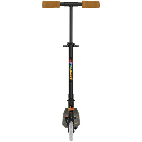 Hulajnoga Miejska Transportowa dla dzieci i młodzieży Story Wild Kids Czarny LED wys. 73–85 cm