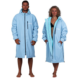 Pončo Poncho Jacket Story Change Robe Baby Blue Světle modrá