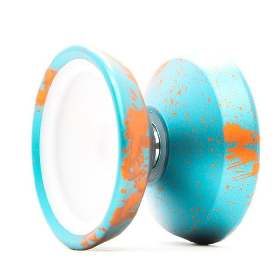 Kovové yoyo CzechPoint Pivot - Aqua Orange White