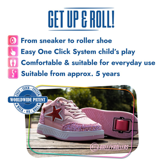 Breezy Rollers Star Pink and Yellow