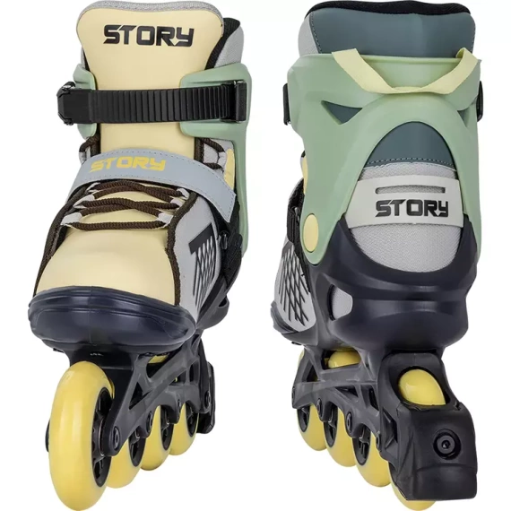 Univerzální kolečkové brusle Inline STORY Shockwave Vanilla