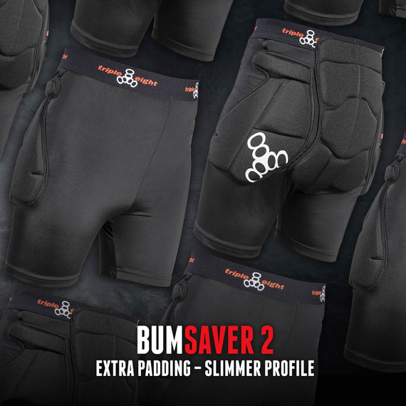 Triple Eight Bumsaver 2 Vycpané šortky Black