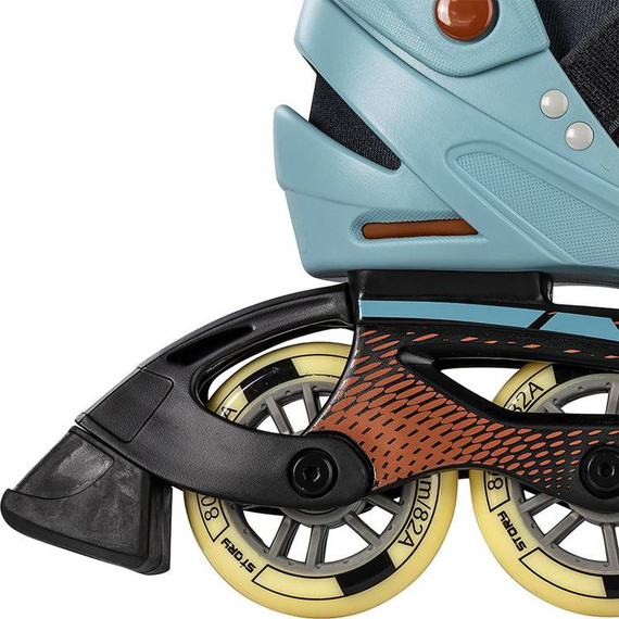 Rekreační kolečkové brusle Inline STORY Union Brown-Nebraska